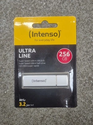 INTENSO Ultra Line Super Speed USB Stick 256GB 256 GB Flash Drive USB A 3.2 - Image 1 of 3