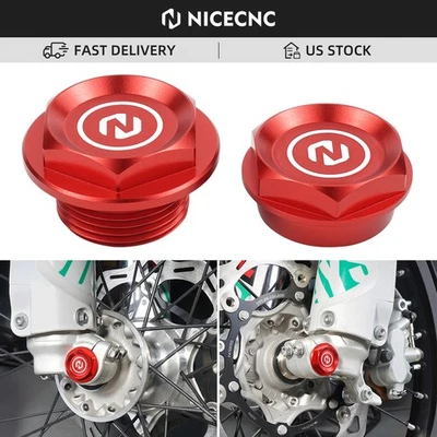 Tuercas de eje de rueda delantera NICECNC para Beta RR 125 200 250 300 350 400 450 2013-2024 Foto 1 de 4
