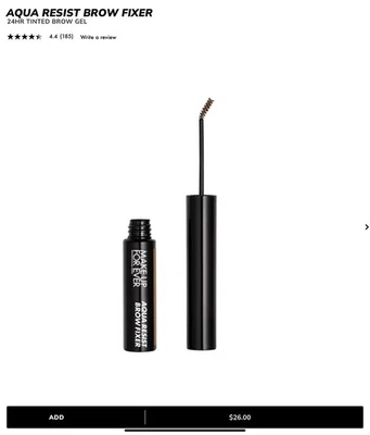 MAKE UP FOR EVER 20 DEEP BLONDE Aqua Resist Brow Fixer Full-Sized Brand New - Image 1 of 3
