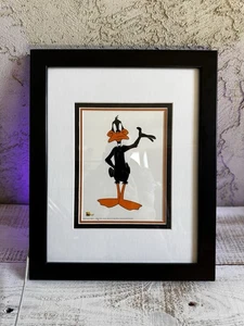 Daffy Duck Framed Sericel LTD Edition Warner Bros. Studios with paperwork - Picture 1 of 10