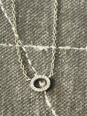 Collar colgante de diamantes Andrea Fohrman enchapado en oro 925 #414 AF Foto 1 de 4