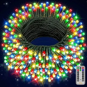 40m 400 LED Außen Lichterkette netzbetrieben, mehrfarbig wasserdicht - Bild 1 von 5