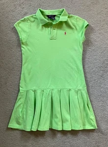Ralph Lauren Girls Polo Dress Green Size XL - Picture 1 of 3