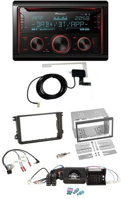 Pioneer 2DIN Lenkrad DAB USB CD Bluetooth Autoradio für VW Amarok Beetle EOS Cad - Bild 1 von 4