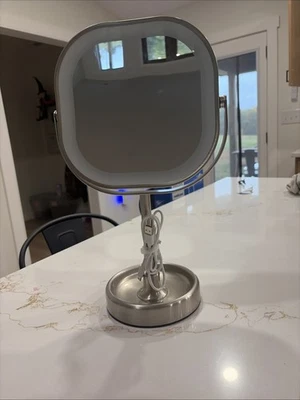 1 PIEZA - CONAIR HALO LED DOBLE CARA 1x/10x ESPEJO DE MAQUILLAJE Sin Caja Foto 1 de 2