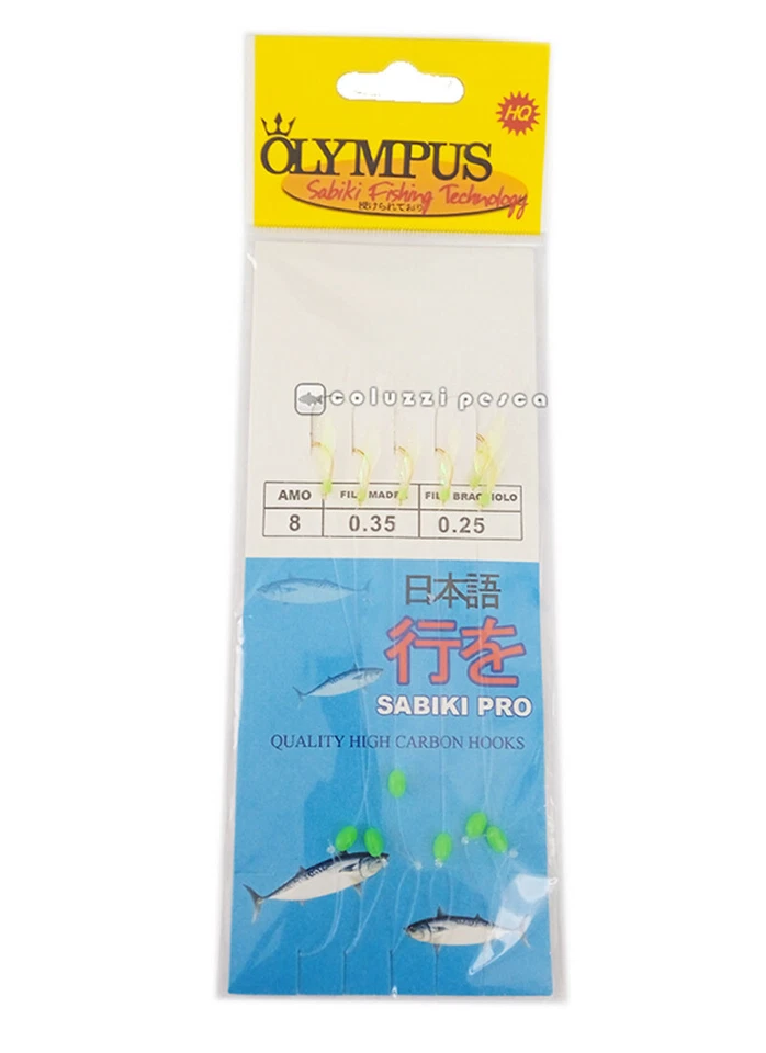 SABIKI PRO 2010 OLYMPUS PESCA SGOMBRI BOGHE SUGHERI BARCA 6 AMI - Immagine 1 di 1