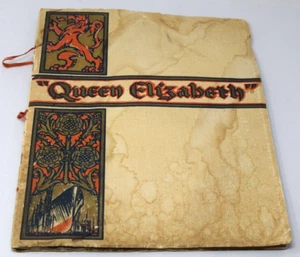 1938 Cunard White Star RMS Queen Elizabeth Launch Program Steam Ship Nautical - Picture 1 of 11