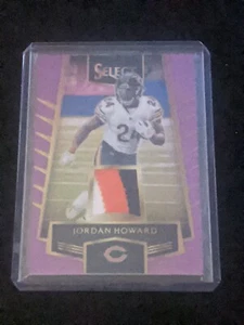 2016 Panini Select Select Swatches Viola Prizm /60 Jordan Howard #38 Rookie RC - Foto 1 di 3