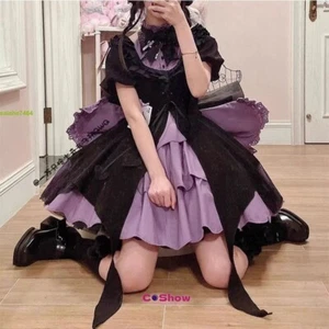 Kuromi magisches Mädchen LOLITA Kleid Cosplay JSK JK süß Prinzessin Knie Kleid Geschenke - Bild 1 von 12