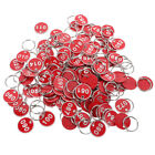  100 Pcs Locker Number Tag Key Tags with Rings Hand Sign Listing