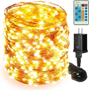 164Ft 500 LED Fairy Lights Plug in with Remote Wedding Christmas Party Decor - Picture 1 of 12