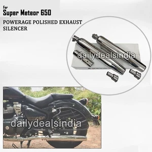 Compatible Para Real Enfield Super Meteor 650 Ss "Powerage Pulido" Escape - Imagen 1 de 8