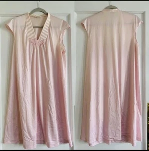 Vintage Jasmine Nightgown L sleeveless light pink Grannycore Grannychic - Picture 1 of 9