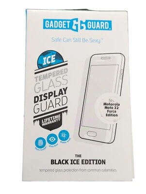 F4. Vidrio templado GadgetGuard Black Ice Edition para Motorola Moto Z2 Force Edit Foto 1 de 2