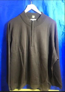 Men's Cutter & Buck Brown 1/2 Zip Pullover Size 4XB - Picture 1 of 1