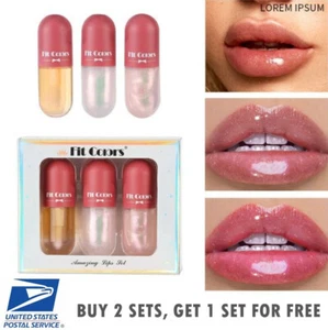3PCS SET Lip Plumper Liquid Instant Volumising Filler Pump Enhancer Moisturizing - Picture 1 of 7