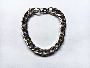 Vintage .925 Sterling Silver Double Link Bracelet - Picture 1 of 2