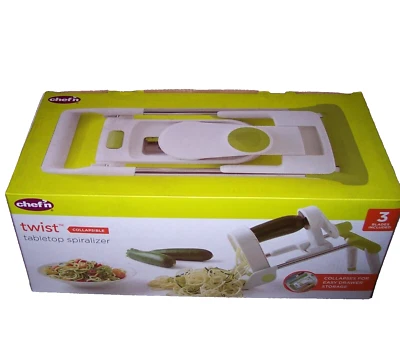 NOVO Espiralizador Portátil Chef'n Twist Fatiador Vegetal Peso Leve Armazenamento Compacto - Imagem 1 de 4