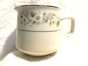 Imperial China W Dalton Creamer White Green Silver 745 Wild Flower 3" T x 3 1/4 - Picture 1 of 6