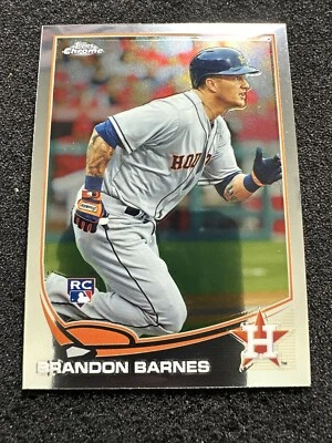 BRANDON BARNES #93 2013 Topps Chrome Baseball RC Rookie Card Houston Astros - Image 1 of 2