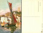Cannes France Sailboat Postcard Unused (39142)