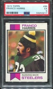 1973 Topps #89 Franco Harris RC PSA 5 Pittsburgh Steelers HOF Penn State - Foto 1 di 1