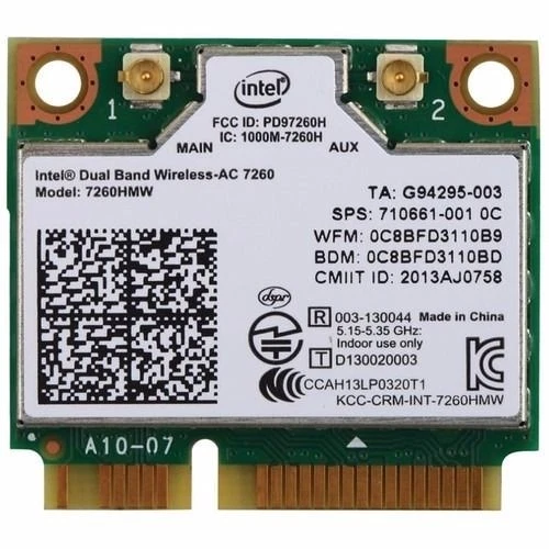 Intel-Netzwerk-7260-HMWG-R-Revised-WiFi-Wireless-AC-Dual-Band-2x2-AC-Bluetooth - Bild 1 von 1