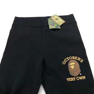 A Bathing Ape BAPE OVO NEW Medium (Fits 31W 28.5L) Mens Cotton Sweatpants Black - Picture 1 of 13