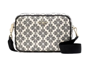New Kate Spade Signature Spade Flower Mini Camera Bag Black Multi - Picture 1 of 5