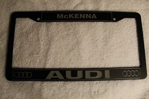 AUDI McKenna Dealer License Plate Frame. Metal Brand New. - Picture 1 of 1