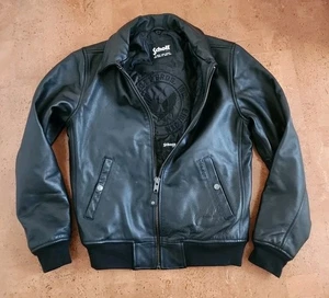 Schott NYC Logo leather Bomber LC 930 D jacket M blazer Lc930d - Picture 1 of 18