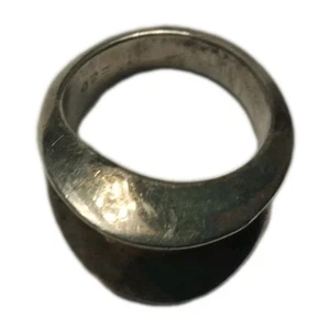 Vintage Mexican Modernist 925 Sterling Silver Ring Size 6.75 mm  - Picture 1 of 2