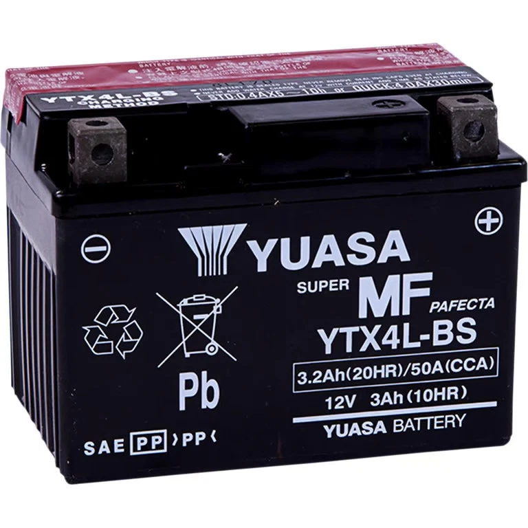 Batería sin mantenimiento Yuasa - YTX4L-BS motocicleta ATV/UTV calle YUAM62X4B Foto 1 de 4