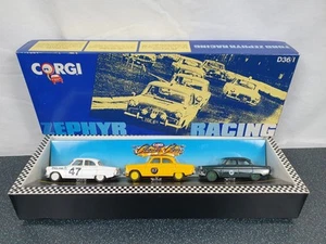 Corgi 1/43 Scale Diecast D36/1 Ford Zephyr Racing 3 Piece Set Free Post - Picture 1 of 11
