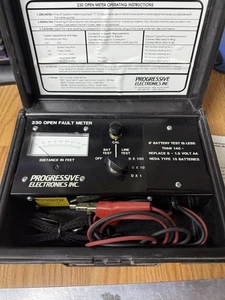 Progressive Electronics Model 230 Underground Wire open Fault Locater WORKS! - Picture 1 of 4