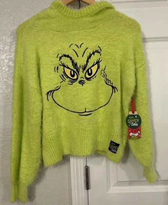 Sudadera con capucha Justice The Grinch. Verde difuso. Talla niñas 12-14.  Nuevo con etiquetas Foto 1 de 4