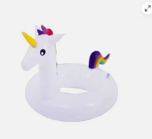 Schwimmring Einhorn Aufblasbare Schwimmhilfe Schwimmreif Einhorn Bunt - Bild 1 von 1
