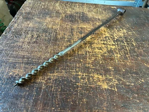 Antique A. Mathieson 3/4" T Handle Long Bore Auger Drill Bit. Old Woodwork Tools - Picture 1 of 10