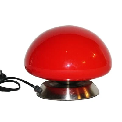 Lampe Touch Ovni champignon tactile / verre rouge - Photo 1/2