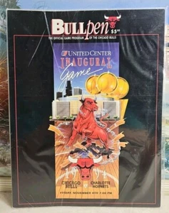 11/4 1994 Chicago Bulls Inaugural United Center programa de juego embolsado/a bordo - Imagen 1 de 4