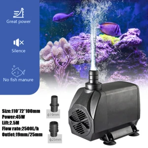 Mini Wasserpumpe Klein Tauchpumpe Aquariumpump Springbrunnen Pumpe 2.5W-45W~ - Bild 1 von 24