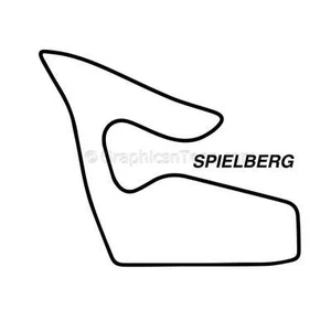Pegatina de pista de carreras de Austria, Spielberg carreras de motor circuito de F1 GP - Imagen 1 de 3
