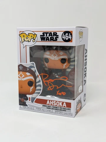 Rosario Dawson Star Wars Mandalorian Ahsoka #464 Signed Funko Pop JSA Autograph Cover