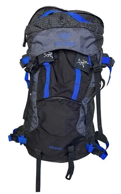 Mochila De Colección Arcteryx Mochilero Senderismo Esquí Khamski 38L Negra Azul Foto 1 de 4