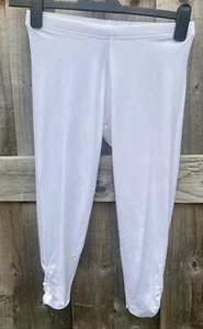 Next Size 6 Excellent Condition White Leggings With Ruched Detail At Sides🥰 - Picture 1 of 6
