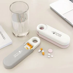Pocket Pill Case Medicine Container Travel Pill Dispenser Daily Pill Organizer - Picture 1 of 13