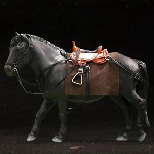 1/12 Scale Horse Figure Action Figure Accessory for 6 Black - Picture 1 of 7