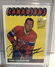 2001-02 Topps/O-Pee-Chee Archives Auto YVAN COURNOYER #29 Auto HOF