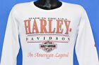 vintage 90s HARLEY DAVIDSON THERMAL WAFFLE WEAVE LS BROWNE'S t-shirt SMALL S