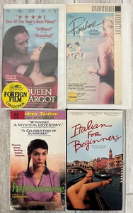 4 Foreign VHS - Happenstance Italian For Beginners Queen Margo Pauline At Beach - Picture 1 of 3